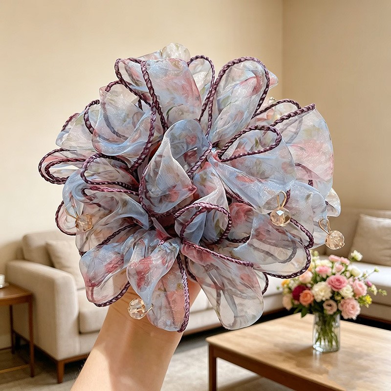 Korean Lifestyle Student - Korean-style Hair Tie Fashionable Pearlescent Large