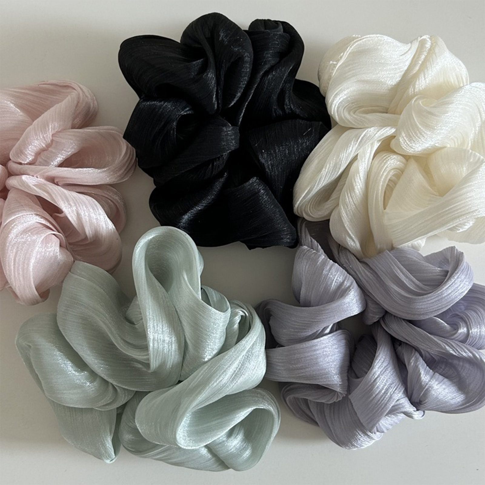 Korean Lifestyle Student - Korean-style Hair Tie Fashionable Pearlescent Large