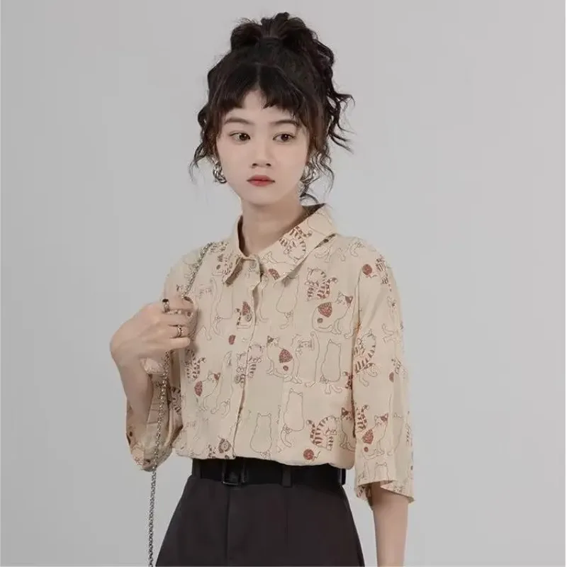 Shirts Women Corduroy Patch Po - огляд і ціна Korean Lifestyle Student