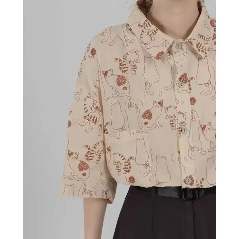 Shirts Women Corduroy Patch Po - огляд і ціна Korean Lifestyle Student